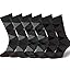 6 Pairs, Argyle, Charcoal (2 Pairs of Each Color Variation)