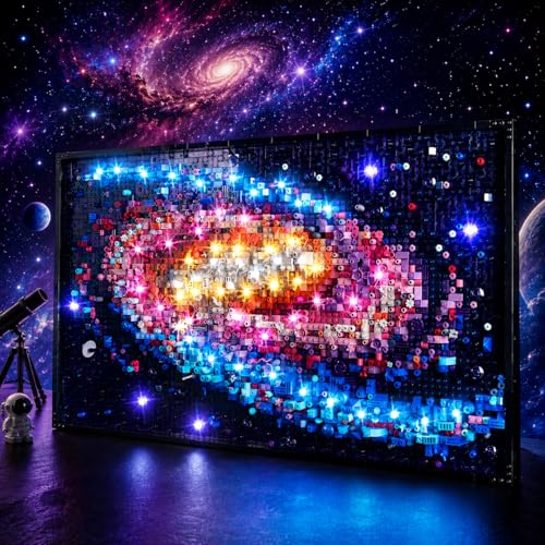 BrickSoul LED Lighting Kit Compatible with LEGO 31212 Milky Way Galaxy Building Set Upgraded Remote Control & Zonal Lighting Multi-Mode (Light Kit Only Model Not Included)