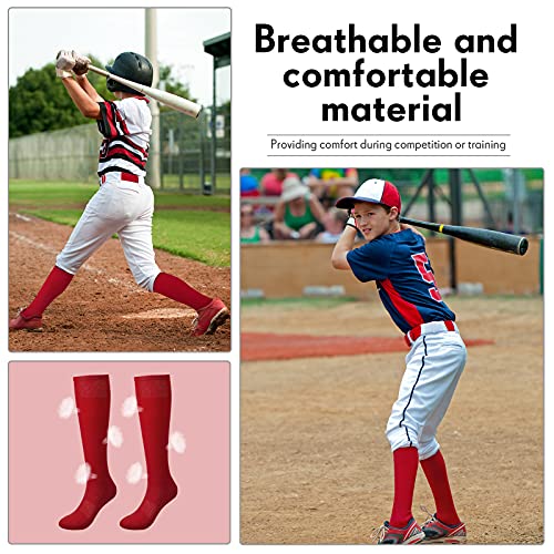 Baseball Socks and Belt Combo Set for Youth Adult Adjustable Softball Belt with Softball Sock Elastic Waist Belt2