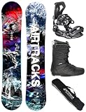 Airtracks Snowboard Set - TAVOLA Fantasy Wide 153 - ATTACCHI Master - Softboots Star Black 43 - SB Bag