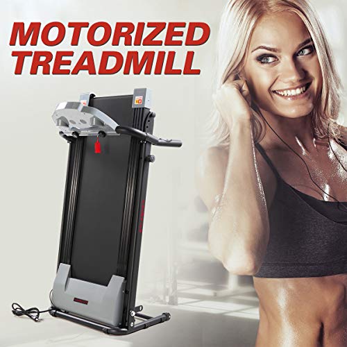 Image of JAXPETY Folding Treadmill 2.0HP Electric Motorized Running Machine w /LCD Display, Drink Holder for Home Gym Exercise Walking Fitness, Grey