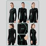 GoldFin Wetsuit Top Women, Womens 2mm Wetsuits Neoprene Long Sleeve Jacket Keep Warm for Water Aerobics Swim Dive Surf - Image 2