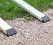 BISupply Truck Loading Ramp Ends - 8in Aluminum Ramps Bracket and Rubber Feet Kit for Car, Trucks, Trailer, Driveway, Shed, Lawn Mower