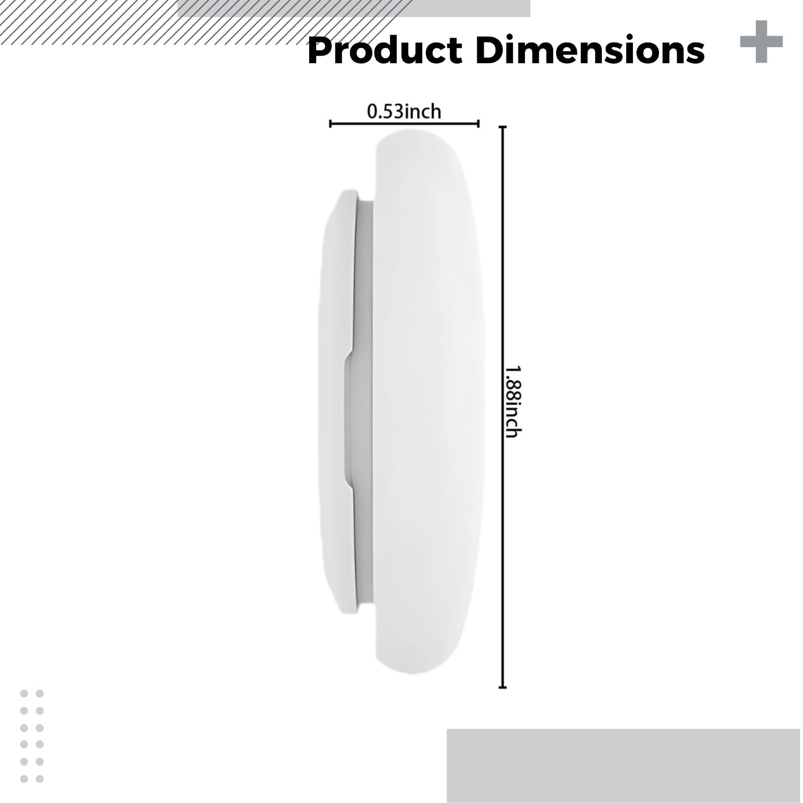 Zigbee Wasserlecksucher, 3 Stück, kabellose Smart-Home-Sensoren, Echtzeit-Benachrichtigungen, kompaktes ABS-Design, 1 Jahr Akkulaufzeit