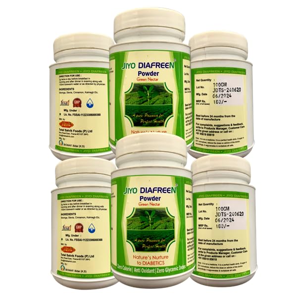 Jiyo Diafreen Powder Combo pack of 6 PCs 600 Grams