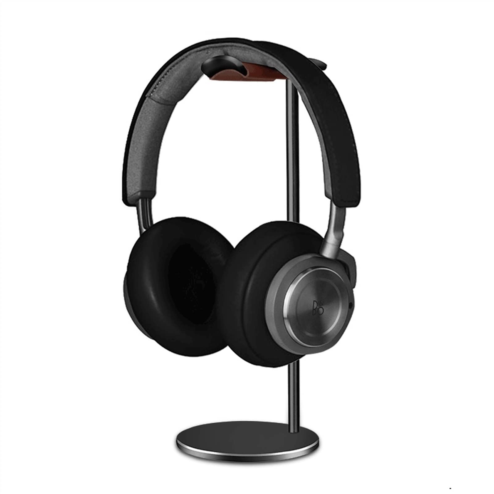 Shangguanyun456 Black Headphone Stand Aluminum Headphone Stand, Headset Holder For Desk, Support Headsets Suspension, Alloy Rod Hanger(Black)