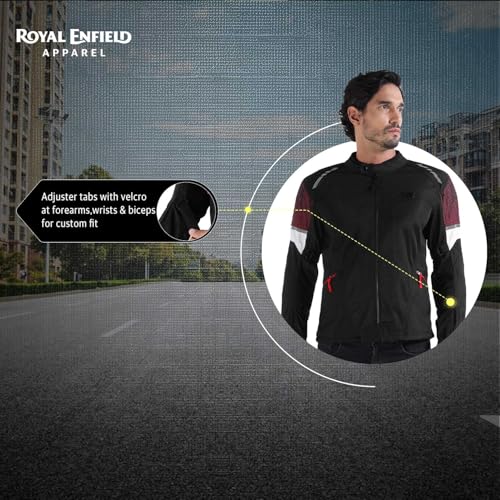 Image of Royal Enfield STREETWIND ECO 3 RIDING JACKET (Size: L) - JRA250004-RED