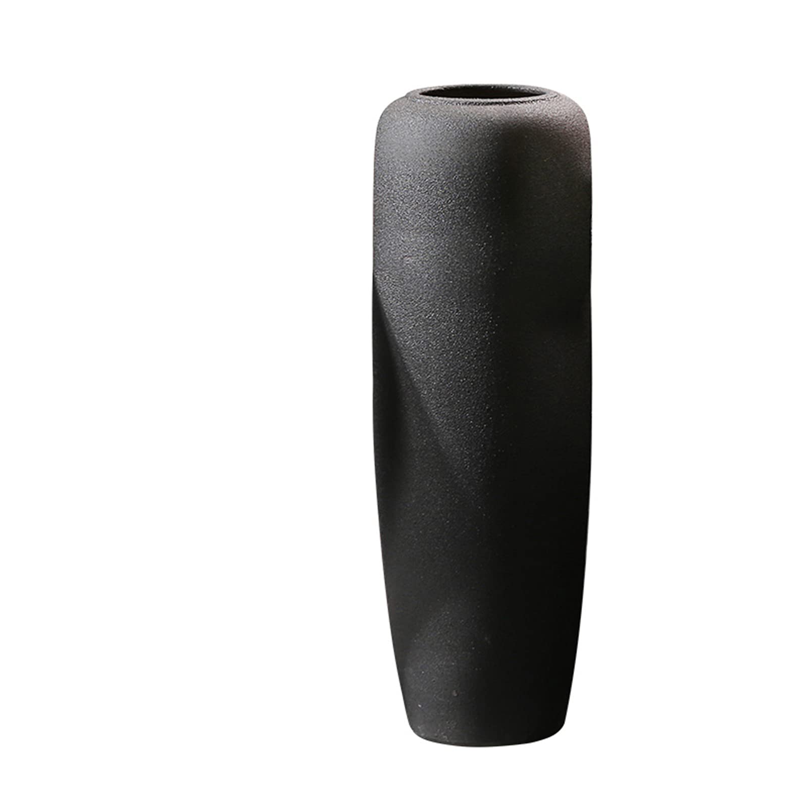 asdchZen Black Vase, Living Room Bubble Ceramic Vase Extra Large Floor Vase Corridor Corner Of Banquet Hall Decorative Vase,20 * 60CM