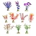Mudder 10 Pieces Multicolor Artificial Aquarium Plastic Plant