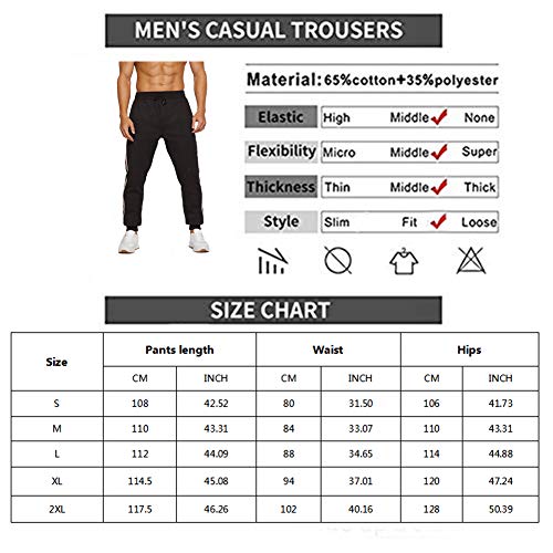 Manluodanni Men's Winter Fleece Joggers Pants Sherpa Lined Sweatpants Warm Thick Track Pants Black-Xl #TOP5