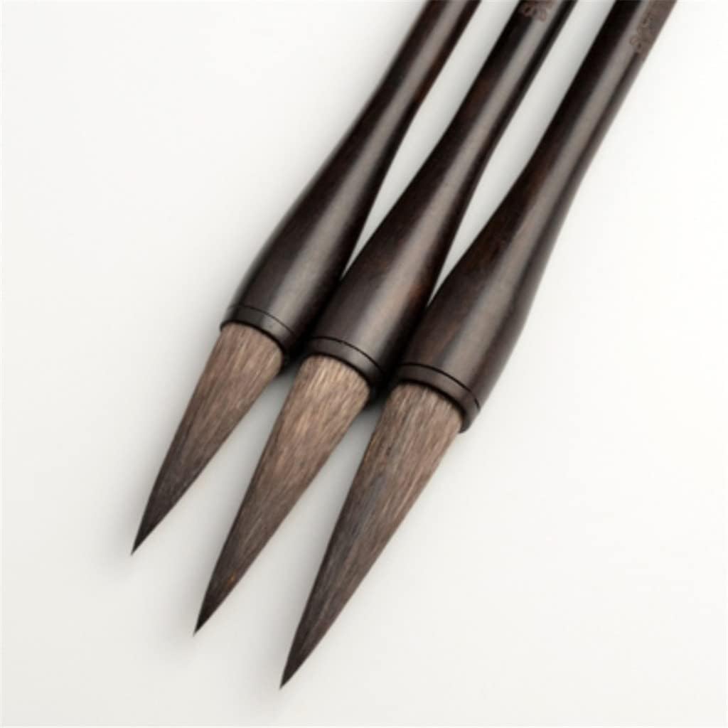 Chinese Writing Brushes, Chinese Calligraphy Brush Set Rat Whisker Hair Multiple Sizes