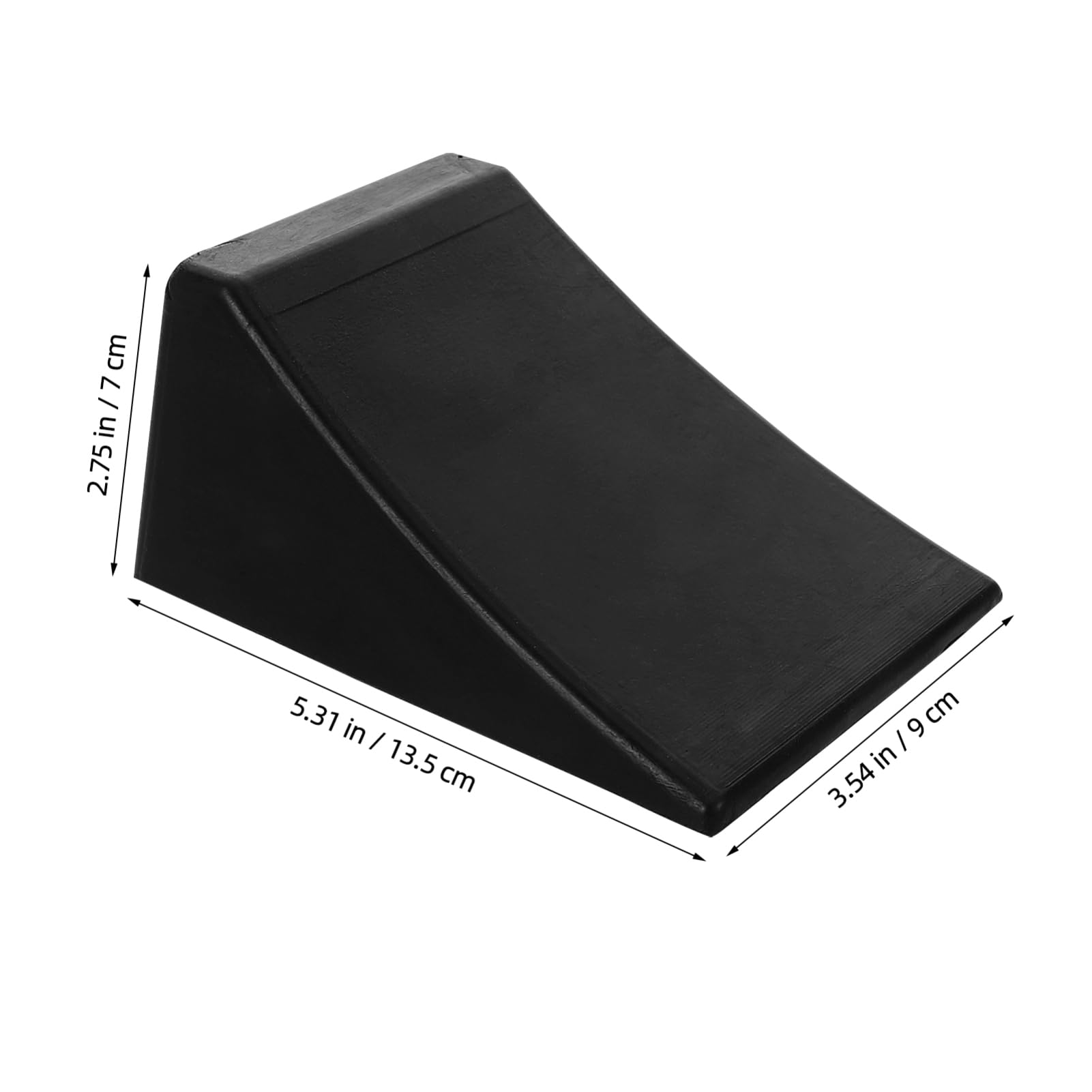 BELLIFFY Portable Rubber Wheel Chock Slip Tire Stopper for Rv Truck and Trailer Parking Lightweight Design for Enhanced Stability Slopes and Wet Surfaces