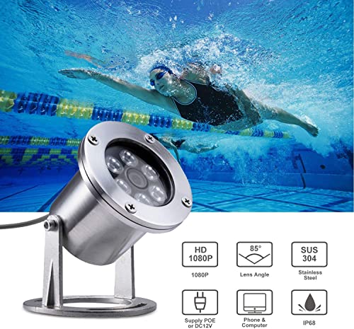 Barlus Underwater Cameras 304 Stainless Steel Ip68 5Mp 2592×1944 Poe Ip Camera 32Ft Cable Koi Pond Camera #TOP1
