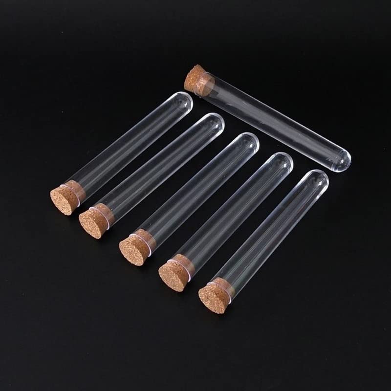 Tube à essai en Plastique de Laboratoire 100 pièces/lot 15x100mm avec liège, matériel de Laboratoire en matériel PC DIA15mm
