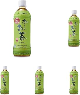 Ito En Oi Ocha Green Tea, Unsweetened, 16.9 Ounce Bottle (Pack of 5)
