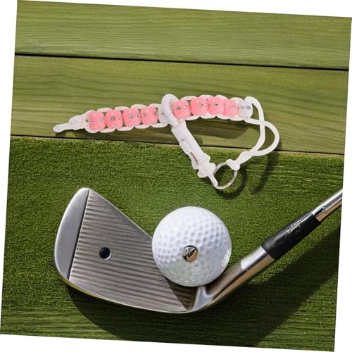 Pulsera Contadora de Golpes de Golf con Cuentas de Rhinestone Rosa miniatura 7