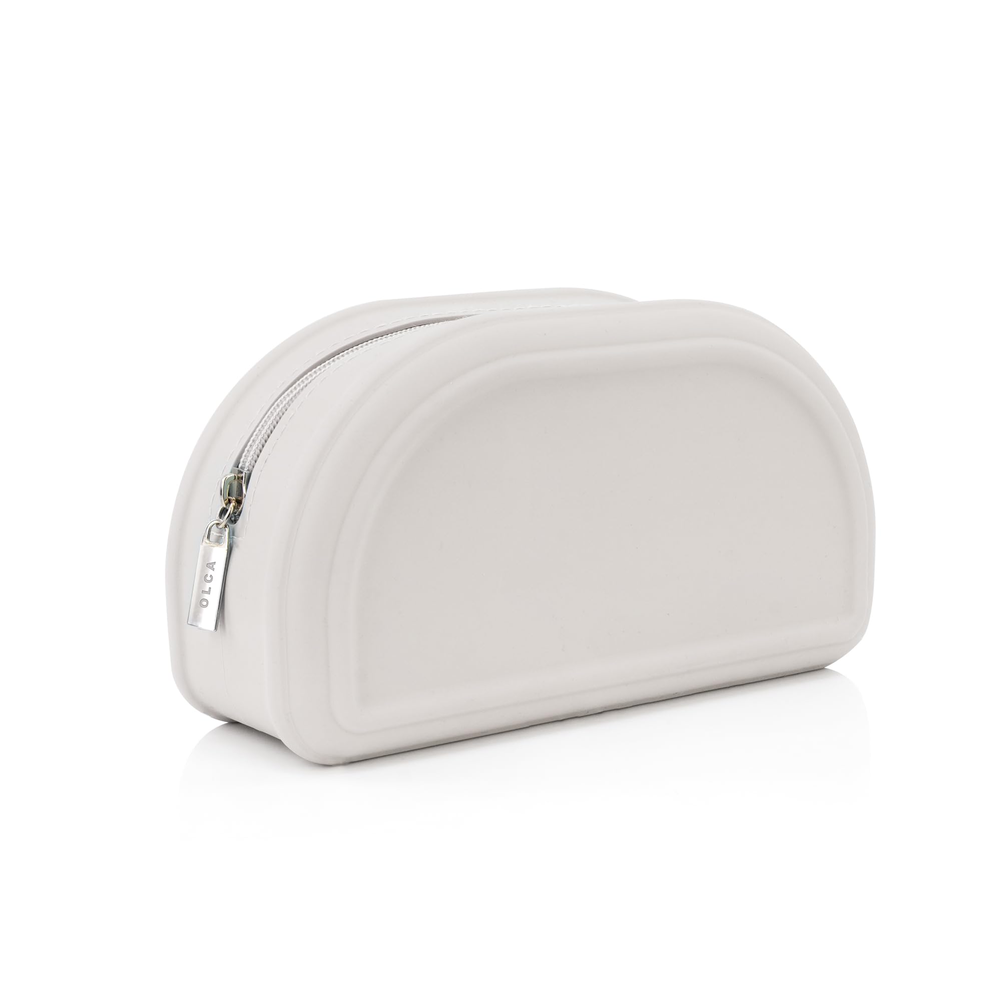 Bolsa de maquillaje, impermeable, organizador de artículos de tocador, viajes, bolsa con cremallera, Gris, Bolsa de maquillaje