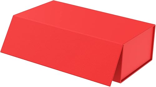 MOZRRO Caja de regalo con tapas, 9.85 x 5.95 x 3.15 pulgadas, cierre magnético, cajas de regalo plegables para embalaje de regalo, caja de regalo