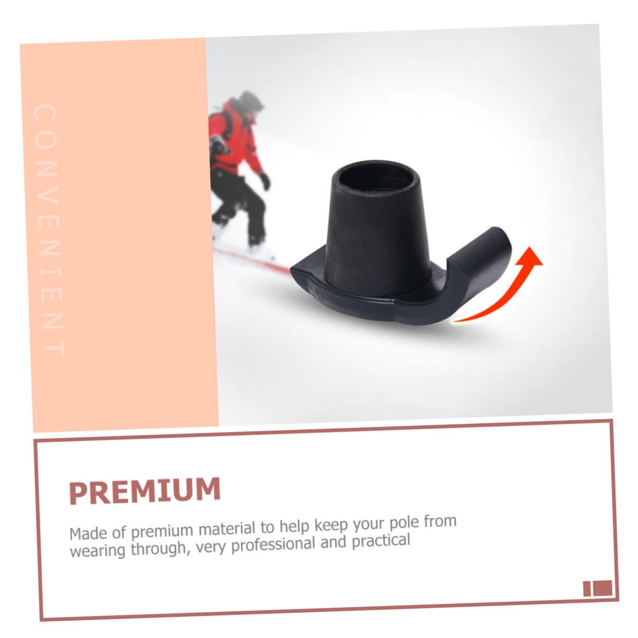PACKOVE 24pezzi Sci Antiscivolo Per Deambulatori Guida Leggera Sostituti Sicuri Per Deambulatori Cuscinetti Anti-skid Per Camminatori Facile Installazione Per Uso Quotidiano