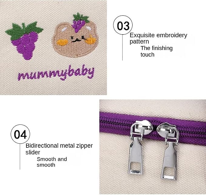 Miniatura 6 de Kelabia Kawaii Bear - Lonchera aislante, rosa, 9.4 x 7.5 x 5.1 in