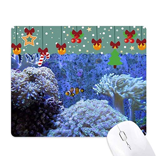 Tapis de souris Ocean Coral Science en caoutchouc décor poissons clownfish