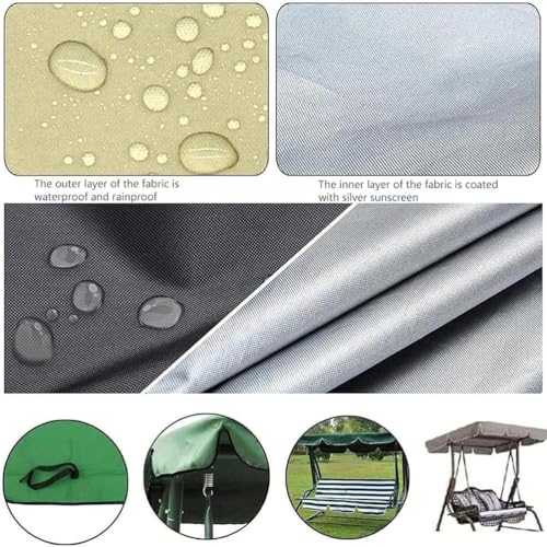 Funda para columpio de jardín impermeable compatible con hamacas 3