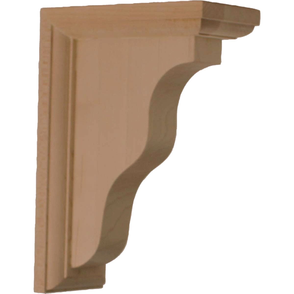 Ekena Millwork BKT02X05X07HARW 2 1/4-Inch W by 5-Inch D by 7-Inch H Hamilton Traditional Bracket, Rubber Wood