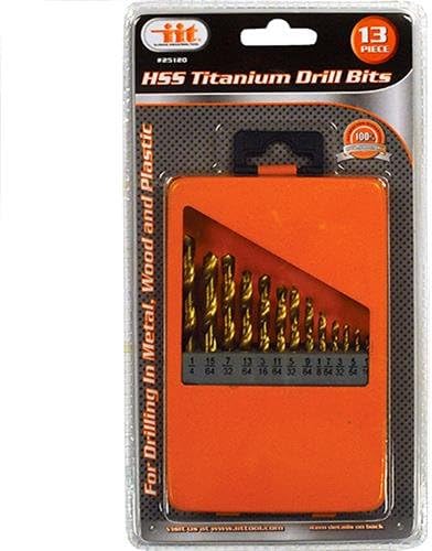 IIT 25120 HSS Titanium Drill Bit Set