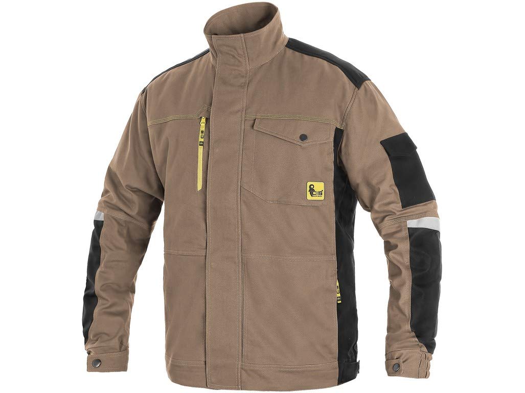 CXS Stretch Herren Arbeitsjacke, Bundsjacke, Arbeitsbundjacke - Hochwertige, komfortable und atmungsaktive Arbeitsovealls für Herren mit modernem Schnitt Gr.54