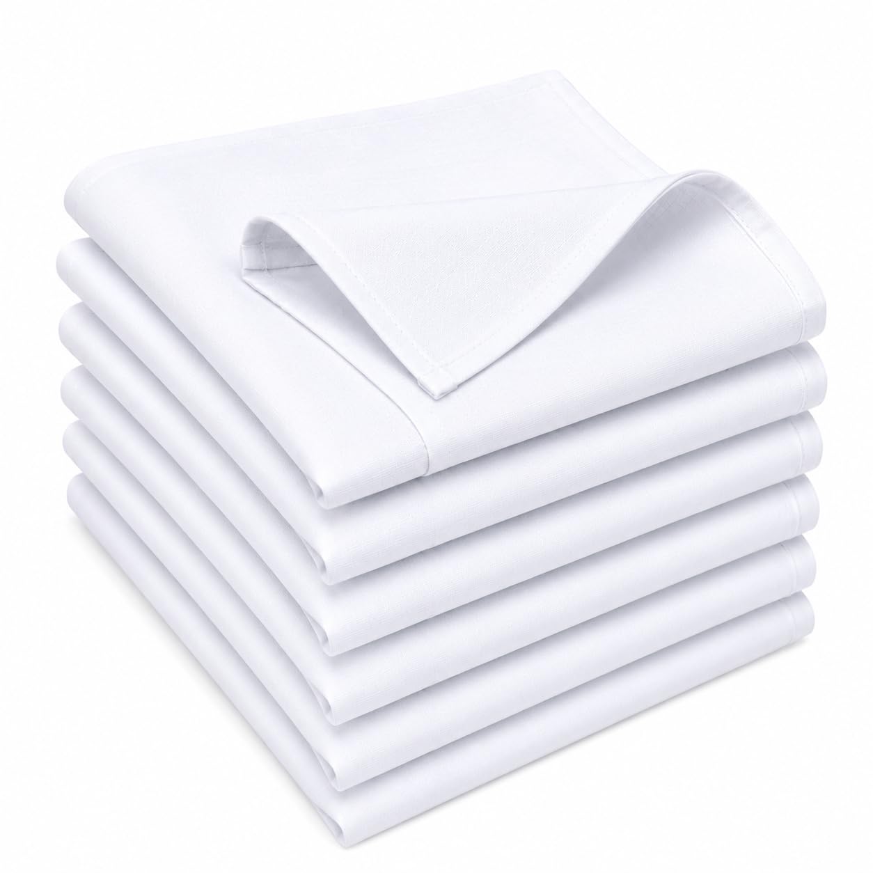 Men's 100% Pure White Cotton Handkerchief Pack of 6 | Soft & Durable Cotton Hankies for Men | Premium White Handkerchiefs for Office & Daily Use | Rakshabandhan Gift for Brother-picture-39