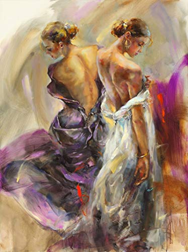 Artwork For Sale Awesome She Dances In Beauty Spanisches Mädchen Zurück Flamenco Carmen Girl Dancer Druckbild Poster Drucke auf Leinwand Wandkunst für Wohnzimmer Fertig zum Aufhängen 24x36inch Cover