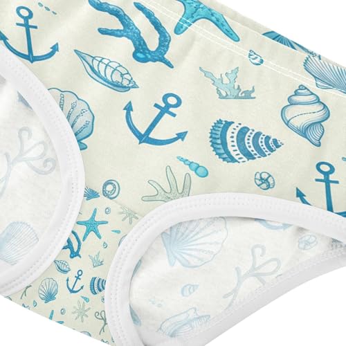 Starfish Anchor Seashells Toddler Girls's Underwear 2T 202c18384