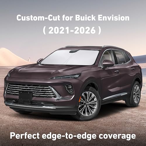 Image of EcoNour Windshield Sunshade Compatible for Buick Envision 2021-2024 2025 2026, Sun Visor for Front Windshield & Window Sun Shade Cover, UV Heat Blocker & Protector, Car Accessories