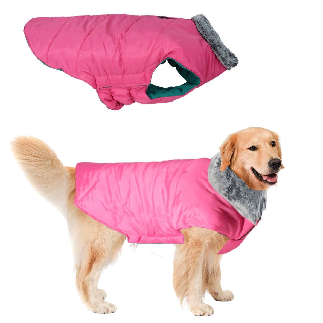 Western Era Dog Winter Fur Coat Waterproof Warm Cold Weather Jacket Stylish Vest Comfortable Pet Apparel for All Breeds & All Ages Group Dogs (Pink) (Large - 26 inch) (B0BLGDCFML) Amazon Price History, Amazon Price Tracker