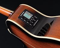 Vista 3 de Washburn Festival EA15 Mini Jumbo Cutaway, guitarra eléctrica acústica, ráfaga de tabaco