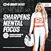 Cellucor C4 Smart Energy Drink - Sugar Free Performance Fuel & Nootropic Brain Booster, Coffee Substitute or Alternative | Black Cherry 12 Oz - 12 Pack