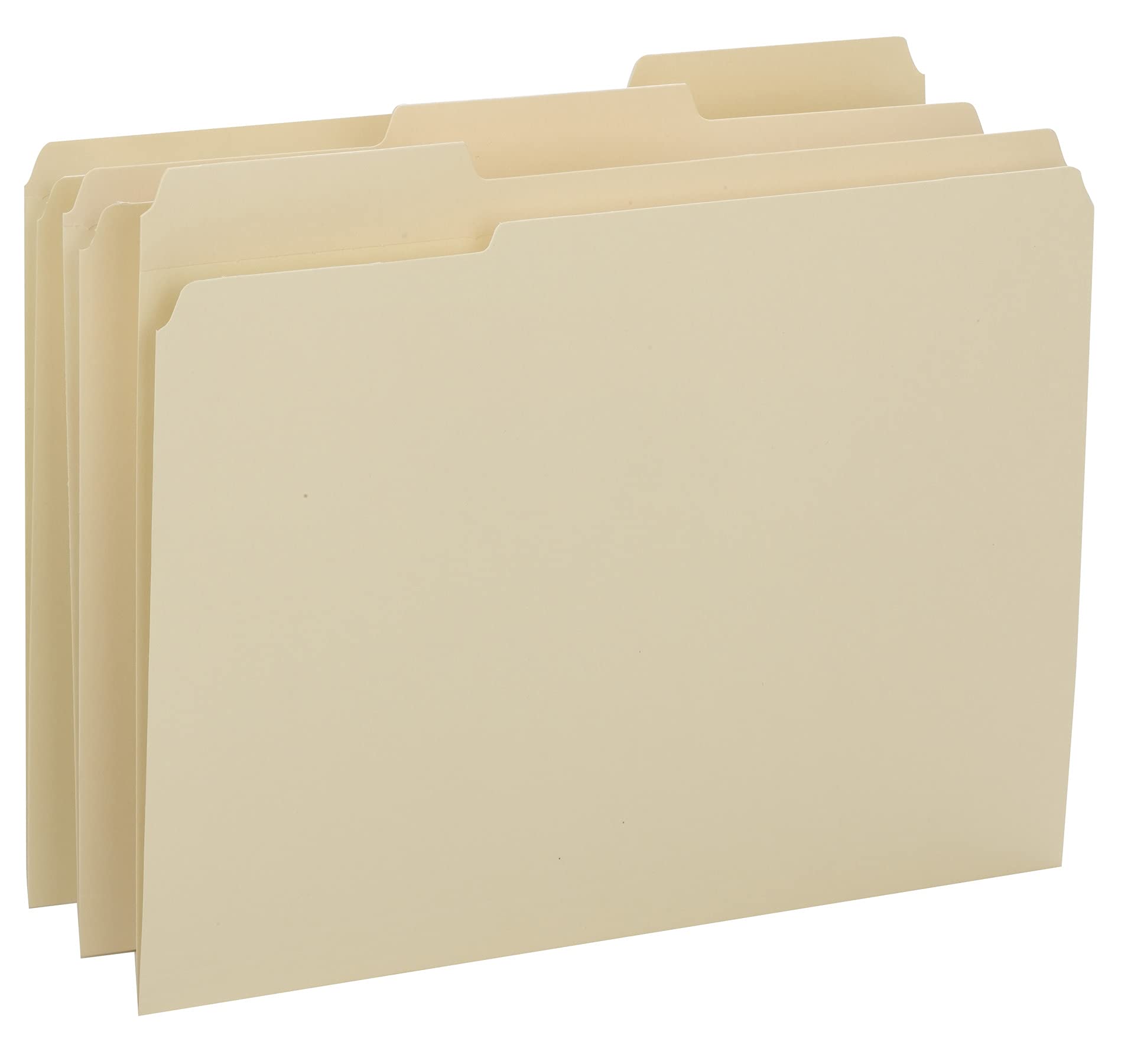 Smead Heavyweight File Folder, Reinforced 1/3-Cut Tab, Letter Size, Manila, 100 Per Box (10434)