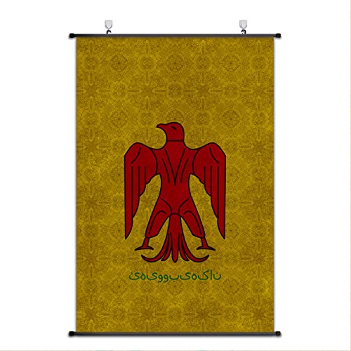 Póster de la bandera del Imperio Antiguo y emblema histórico dinástico
