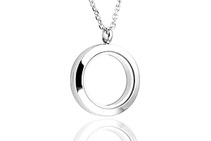 25mm/30mm Living Floating Memory Glass Locket Necklace: Cherish Precious Memories