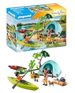 Ensemble Camping Famille avec Tente et Canoës Playmobil 71425