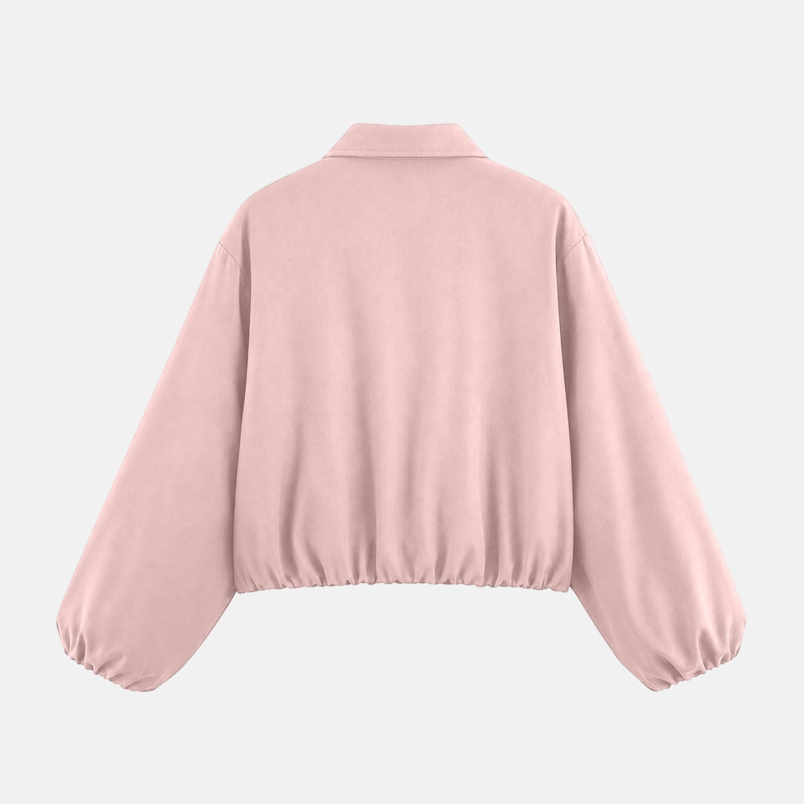 Jacke Damen Übergangsjacke Reißverschluss Hemdjacke Leicht Langarm