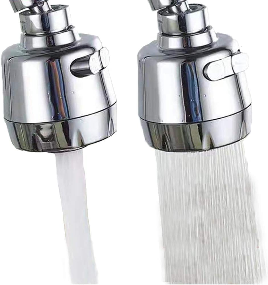 FITVERT Tap Extendor For Kitchen Sink | 360° Rotatable Splash Filter Faucet With 3 Modes | Tap Extender For Wash Basin/Bathroom | Tap Water Filter | Tap for Saving Water - Short, Silver (B0D29DM5KS) Amazon Price History, Amazon Price Tracker