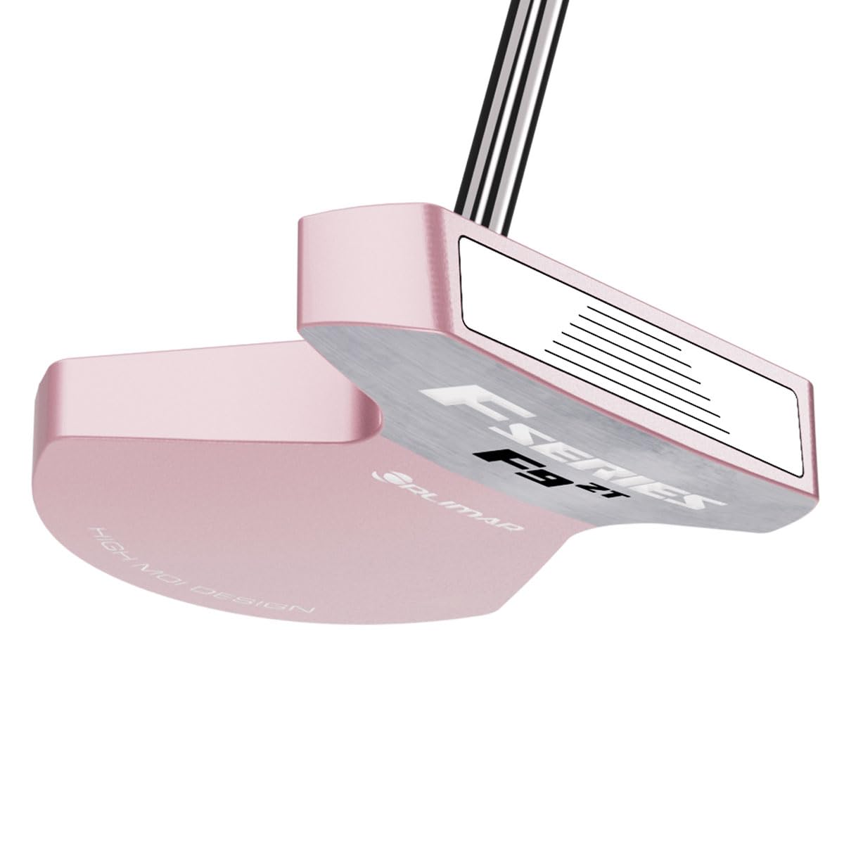 Orlimar F9 ZT Zero Torque Mallet Putter, Rechtshänder, Pink/Weiß, 83,8 cm | Für Damen und Herren