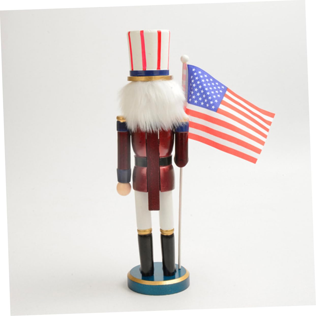 Luxshiny Schiaccianoci in Legno Classico Figura di Schiaccianoci Natalizio Decorazione da Tavola in Miniatura per Esposizione su Mensola e Tavolo per Festa di Natale