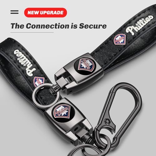 Image of Car Keychain Keyring for S.F Giant Baseball Fans,San Fransisco Giant Accessories Women /Men's Keychains for Vehicles,Leather Key Ring Lanyard Car Key Fob Holder,Key Fob Keyring Replacement