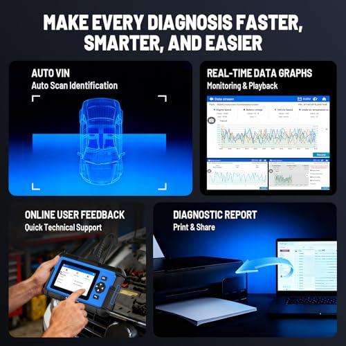 Image of TOPDON ArtiDiag600 Pro, OBD2 Scanner Diagnostic Tool for All Systems, Code Reader Scan Tool with 9 Essential Maintenance Functions, Upgraded Version of AD600S /AD500, Lifetime Free Update