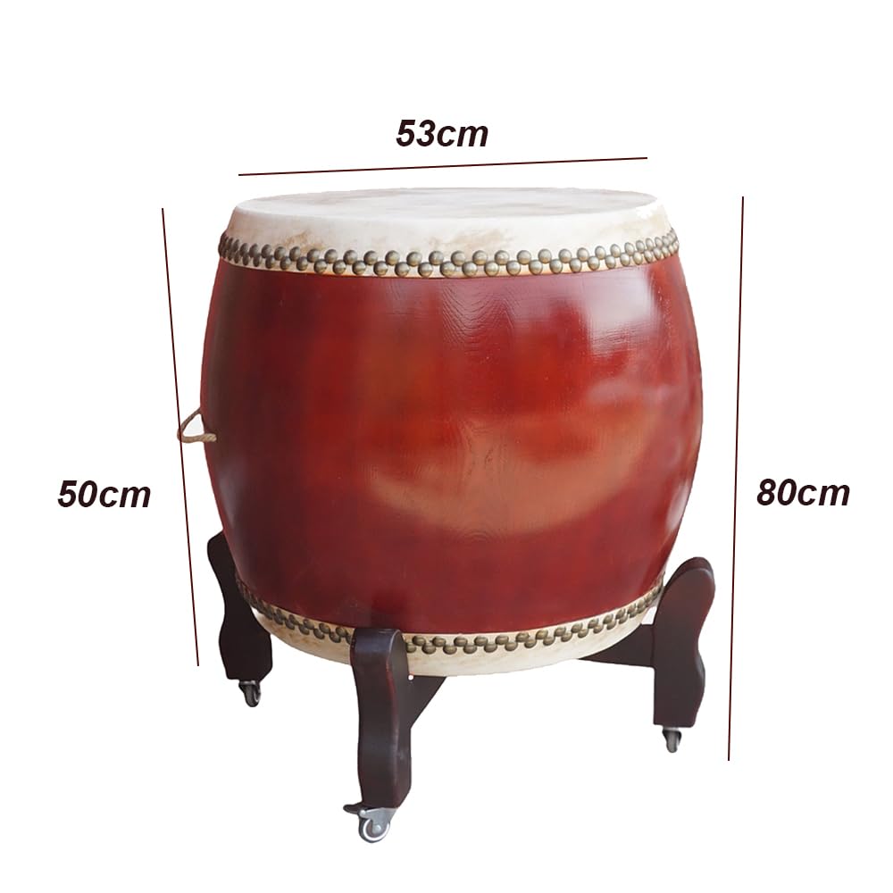 Lobby -Trommel, 53 Cm Durchmesser Red War Drums, Einschließlich Stand Für Hochzeit/Öffnung/Campus