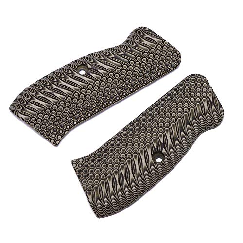 Guuun G10 Cz 75 Grips For Full Size Cz Sp-01 Ops Texture - 8 Color Options - Orange/Green #TOP2