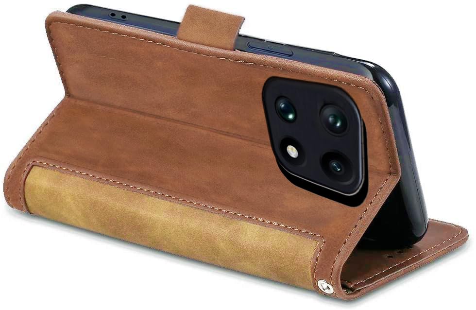 Image of Excelsior Flip Cover for Oneplus 15 | Premium PU Leather | 360 Degree Protection | Durable (Coffee)