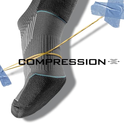 BRISIRA Coolmax Bamboo Viscose Compression No Show Socks Moisture Wicking Cushion Short Low Cut Ankle Athletic Sock for Golf4
